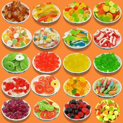 OEM Lovely Shaped Soft Jelly Candy With Multi Colors