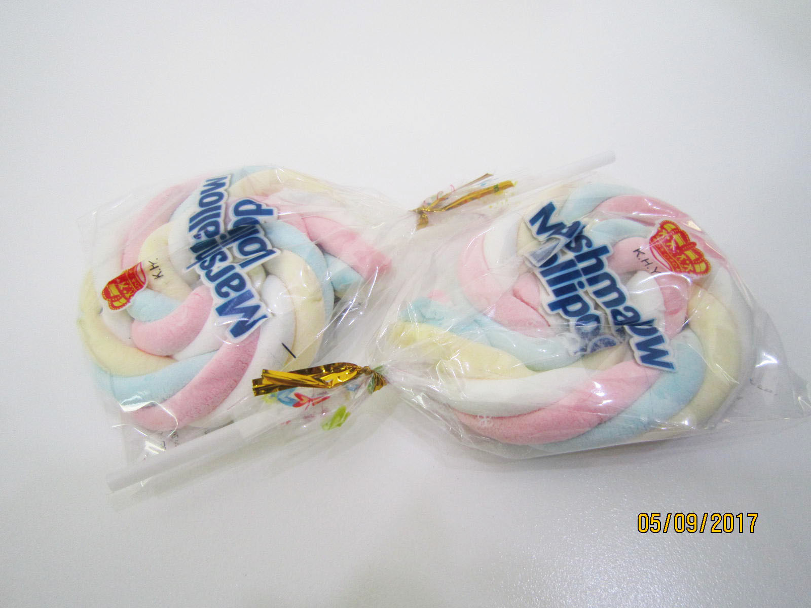 El caramelo suave de la melcocha del caramelo, 11g coloreó los polos de